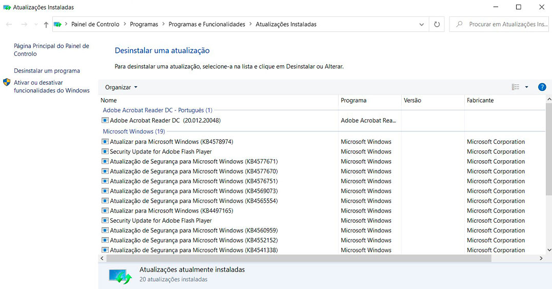 Windows 10: Como remover uma atualização instalada? – Mundo Smart - mundosmart